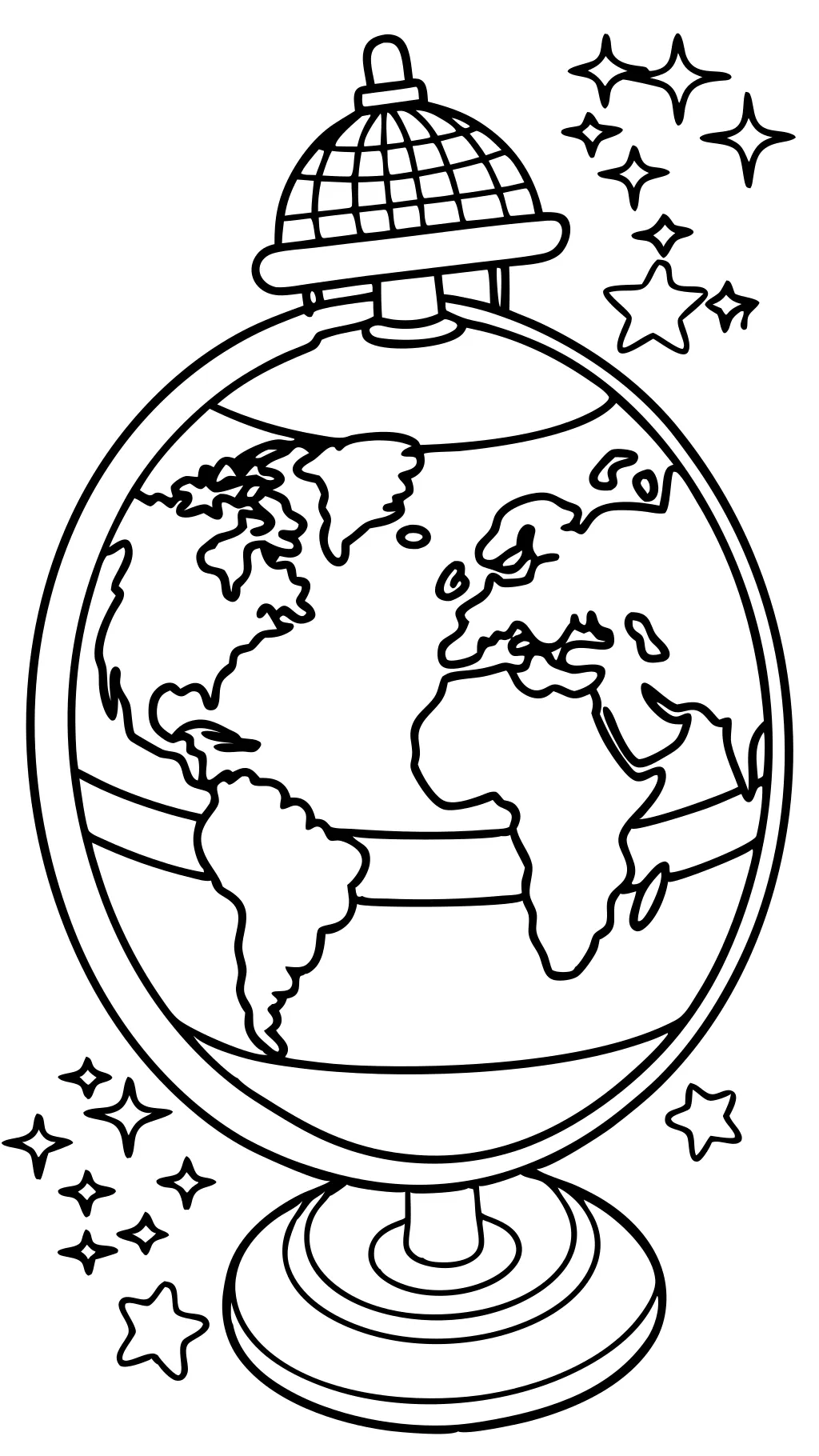 coloriage globe